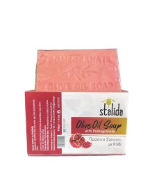 Olive oil soap with pomegranate