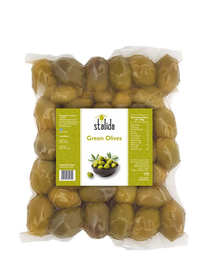 Stalida  Premium Ελληνικές ελιές Χαλκιδικής – Γιγάντιες, λείες και λαμπερές πράσινες, 250 γρ.
